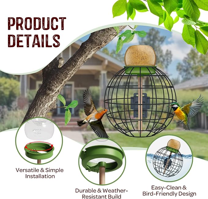LONA Squirrel Proof Bird Feeding Cage - Image 3