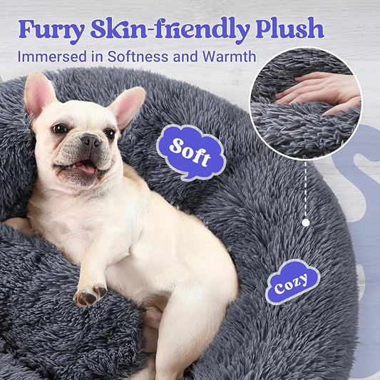 rabbitgoo Calming Dog Bed for Small Medium, 27 inches Pet Bed Machine Washable - Image 2