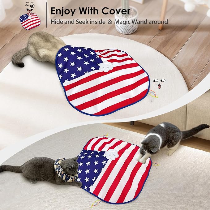 ORSDA Interactive Cat Toys for Indoor, 4 in 1 Automatic Cat Toy for Kitten - Image 3