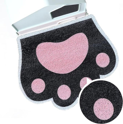 Cute Cat Litter Mat 24”x19”, Litter Box Mat, Litter Trapping Mat, Soft on Kitty by Rarenut