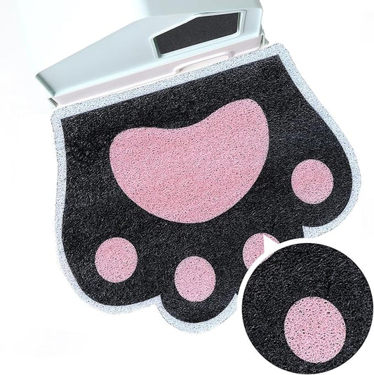 Cute Cat Litter Mat 24”x19”, Litter Box Mat, Litter Trapping Mat, Soft on Kitty by Rarenut