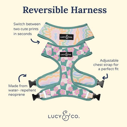 Lucy & Co. Cute Reversible Dog Harness Walking Halter - Image 6