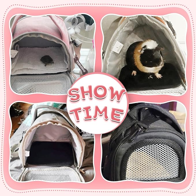 YUDODO Hamster Carrier Guinea Pig Carrier Bag Small Animal Sugar Glider Pouch - Image 7