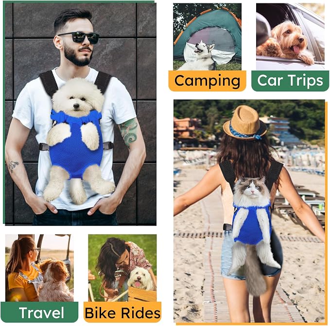 Pet Carrier Backpack, Hands-Free Adjustable Dog Front Carrier Legs Out & - Image 5