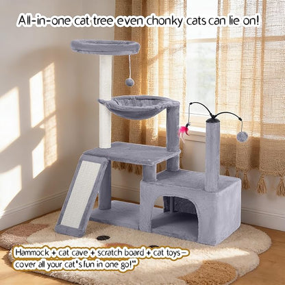 YUNIQUE Multi-Functional Cat Tree Tower, Big Cat Condo - Image 6