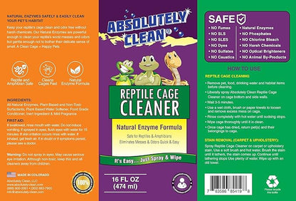 Absolutely Clean Amazing Reptile & Amphibian Terrarium Cleaner and Odor - Image 4