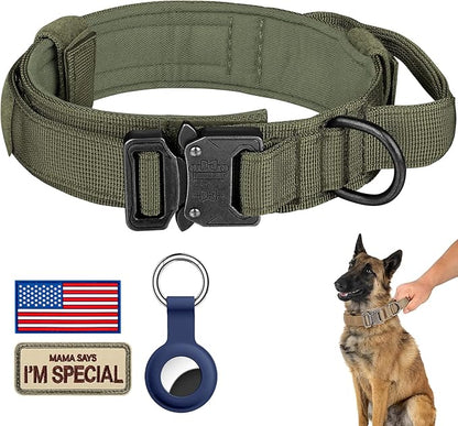 DAGANXI Tactical Dog Collar, Adjustable Military Training Nylon Dog Collar by DAGANXI
