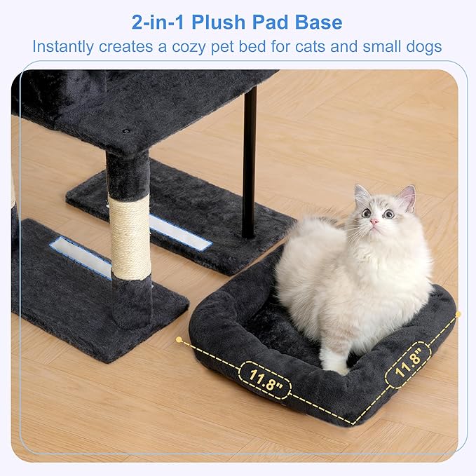 Heybly Cat Tree, 45.3-Inch Cat Tower - Image 6