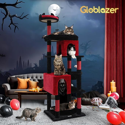 Globlazer Heavy Duty Gothic Cat Tree, 72in Large Cat Tower - Image 7