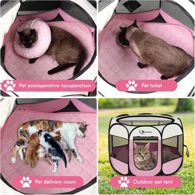 Dog Playpen, Large Puppy Pet Playpen, Dog Crate Tent Cage Indoor/Outdoor - Image 4