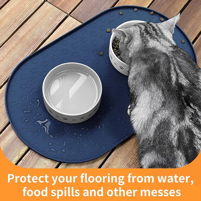 KPWACD Pet Feeding Mat for Dogs and Cats, Silicone Dog Placemat Non-Slip - Image 8