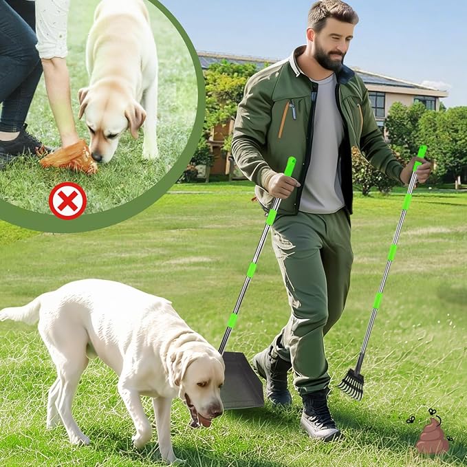 T2Y 48.8" Extra Long Handle Dog Pooper Scooper - Image 4