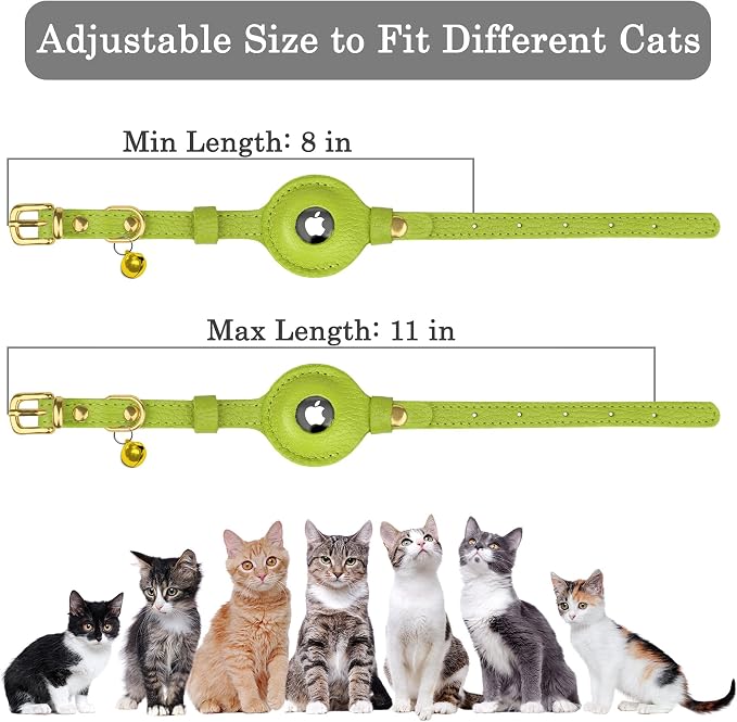OOPSDOGGY Leather AirTag Cat Collar - Image 4