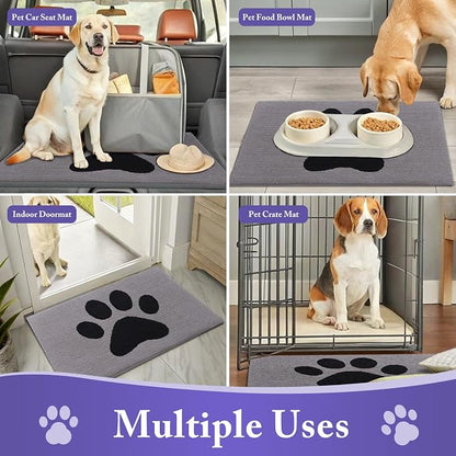Buganda Dog Door Mat for Muddy Paws, Absorbent Dirt Trapper Non Slip Indoor - Image 8