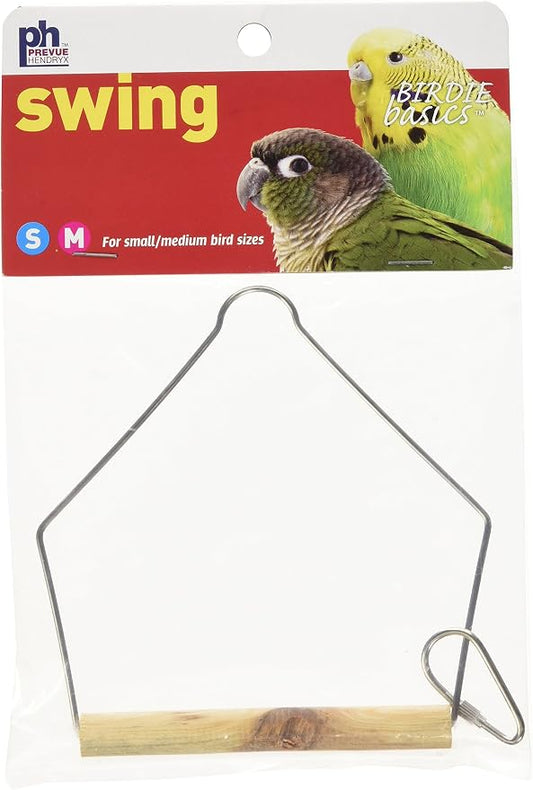 Prevue Pet Products BPV388 Natural Wood Birdie Basics Birch/Wire Swing - Image 2