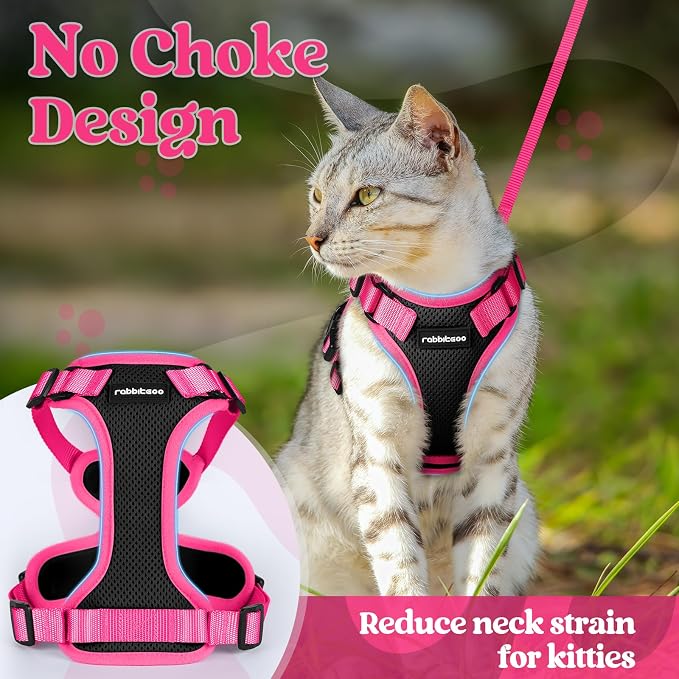 rabbitgoo Cat Harness and Leash Set, Escape Proof Soft Adjustable Vest Harnesses - Image 6