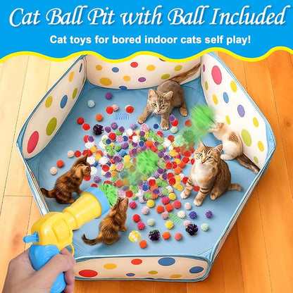 219PCS Cat Ball Pit with Balls, Interactive Toy - Image 2