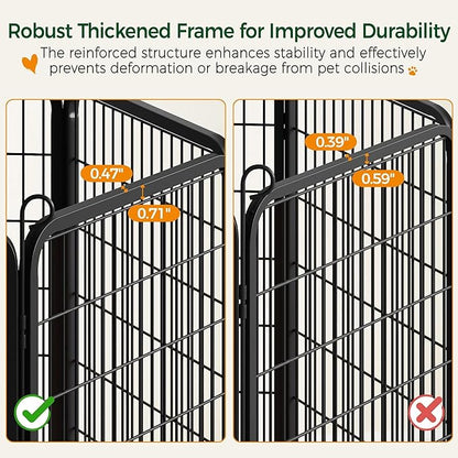 Yaheetech Dog Playpen Outdoor, 24 inch 24 Panels Dog Pen Indoor Heavy Duty - Image 8