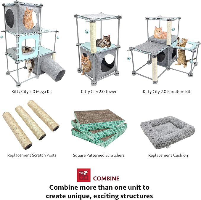 Kitty City Claw Mega Kit 2.0 Furniture, Cat Cushion, Cat Scratch - Image 5