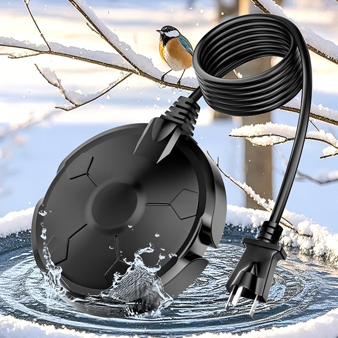 Bird Bath Heater for Outdoors in Winter, 120W Birdbath Heaters for Outdoor Bird by Beyoogeem