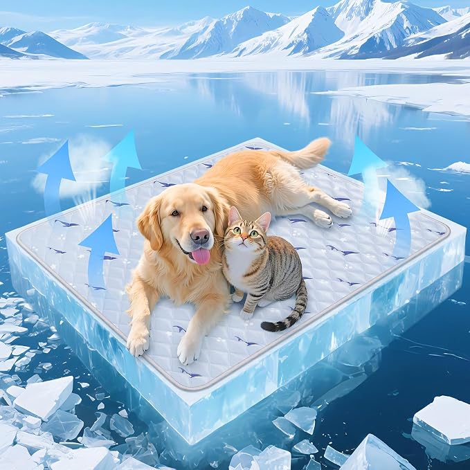Dog Cooling Mat, Cooling Mat for Dogs, Breathable Dog Bed by Velvopet