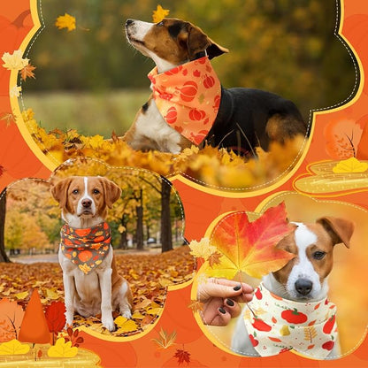 Chunful 100 Pieces Thanksgiving Dog Bandanas Bulk Fall Autumn Pet Bandanas - Image 4