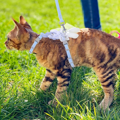 TIESOME Cat Harness and Leash Set, Adjustable Gradient Kitten Harness Escape - Image 6