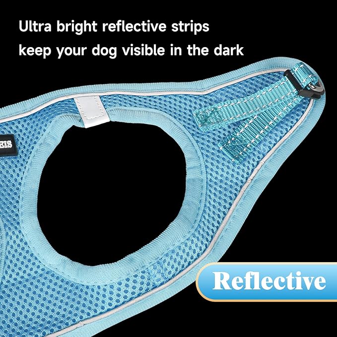 YIMEIS Dog Harness and Leash Set, No Pull Soft Mesh Pet Harness, Reflective - Image 7