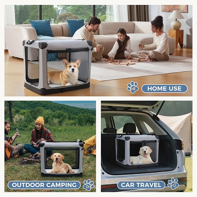 DUMOS Dog Crate 24 Inch Travel Cat Pet Carrier - Image 7