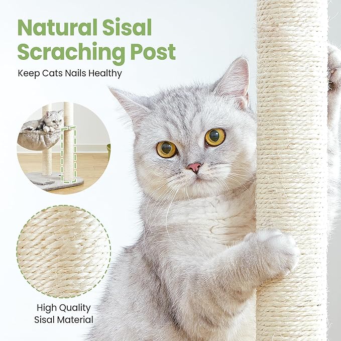 Small Cat Tree Tower with Lots of Scratching Posts - Image 3