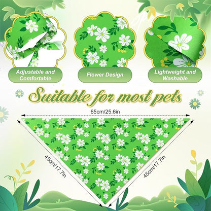 Weewooday 50 Pcs Spring Dog Bandanas Bulk - Image 3