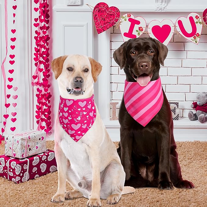 Valentines Dog Bandana St Patricks Day and Easter Dog Bandana Small 3PCS - Image 4