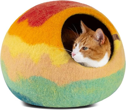 MEOWFIA Cat Cave – Premium Felt Cat Bed by MEOWFIA