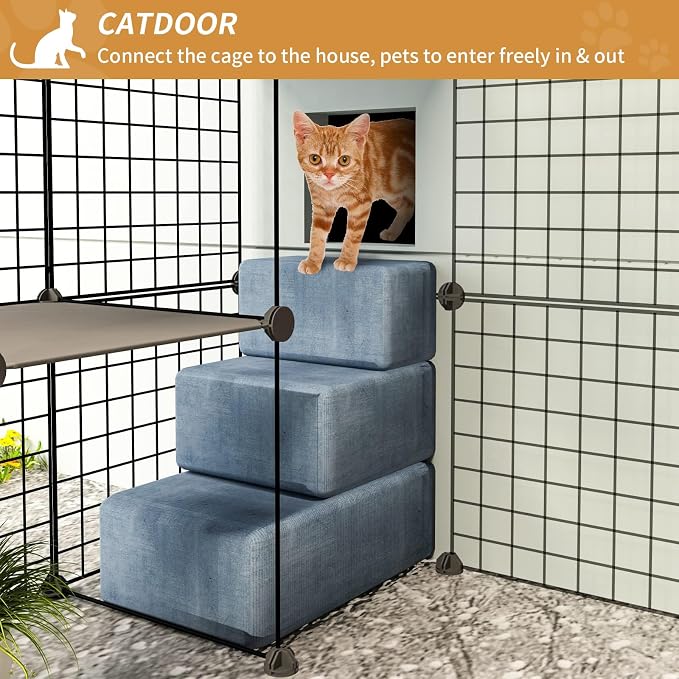 Oneluck 55 Inch Catio Outdoor Cat Enclosure - Image 5