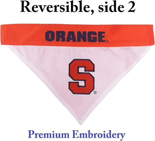Pets First Collegiate Pet Accessories, Reversible Bandana, Syracuse Orange - Image 2