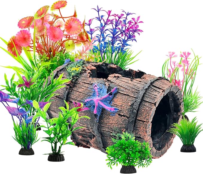 CousDUoBe Fish Broken Barrel Decor Fish Tank Decorations Betta Fish Tank by CousDUoBeAquariumfishtankdecoration
