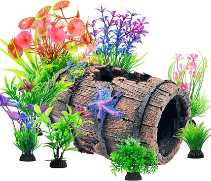 CousDUoBe Fish Broken Barrel Decor Fish Tank Decorations Betta Fish Tank by CousDUoBeAquariumfishtankdecoration