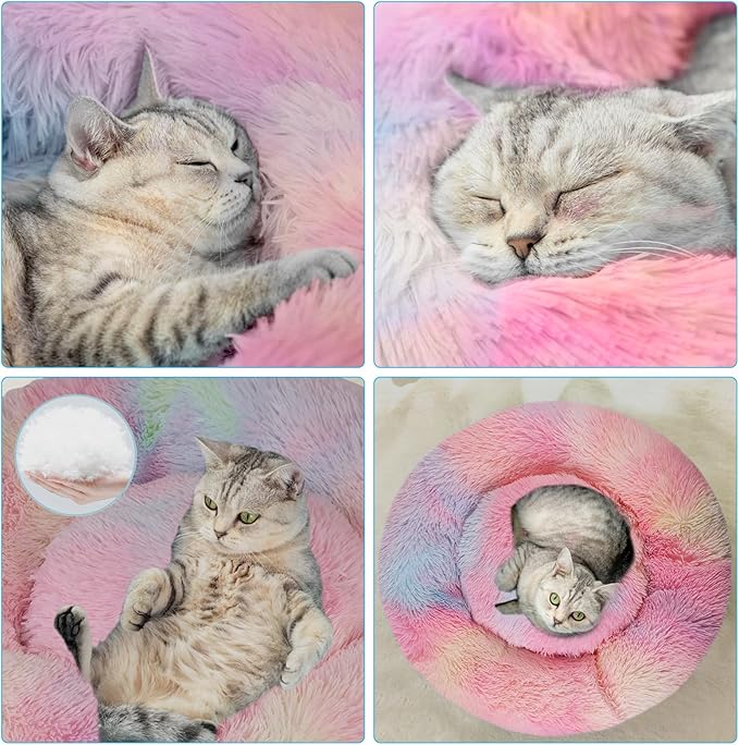 Cat Beds for Indoor Cats, 24 Inch Dog Bed for Small Melium Large Dogs, - Image 3