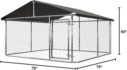 Outdoor Dog Enclosure Heavy Duty Dog Kennel House Mesh Dog Big Cage Pet Kennel - Image 8