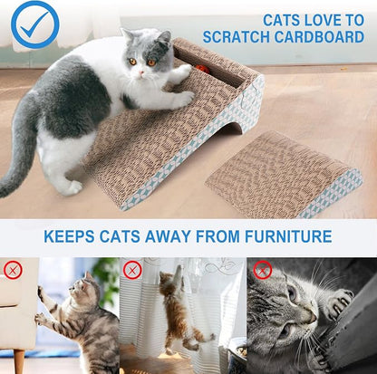 PrimePets Cat Scratcher Cardboard - Image 2