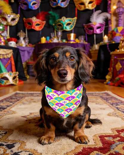 PET SHOW 50 Pack Mardi Gras Dog Bandanas Bulk - Image 7