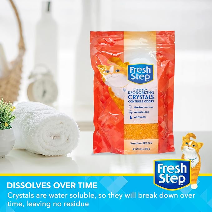Fresh Step Cat Litter Crystals Deodorizer, Non Toxic Odor Neutralizing Crystals - Image 4