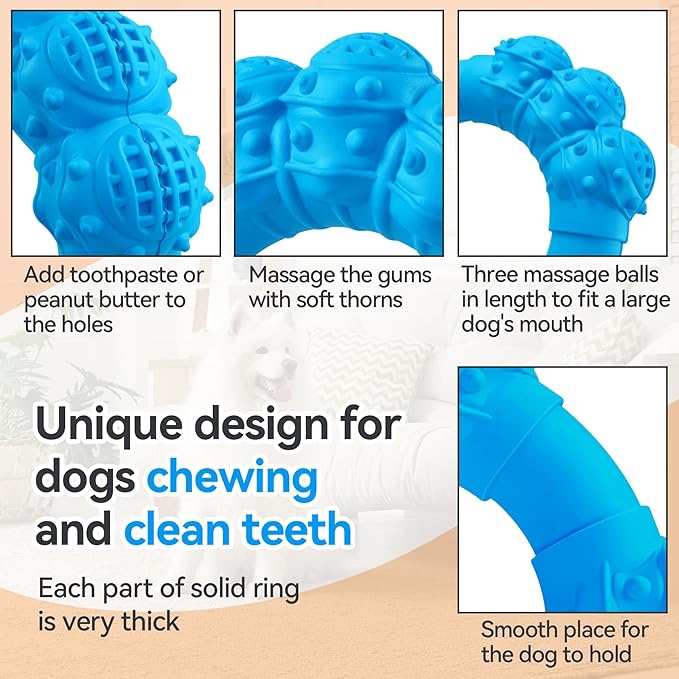 Indestructible Dog Chew Ring Toys - Image 4