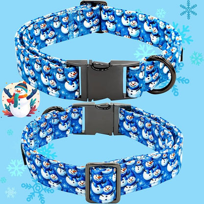 Christmas Dog Collar, Cotton Winter Dog Collars - Image 3