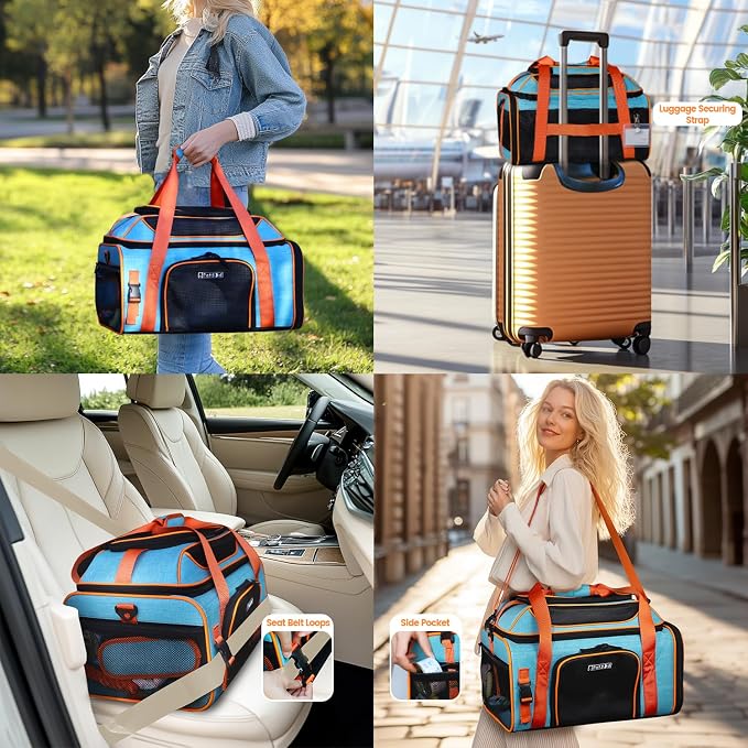 Petskd Top-Expandable Pet Carrier 19x13x9 Inches Southwest Allegiant Airlines - Image 7