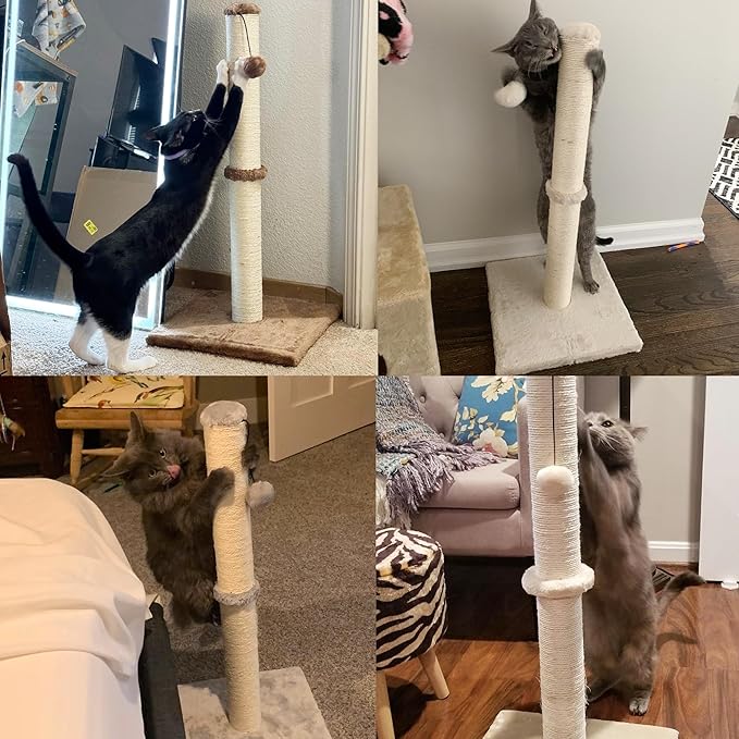 Dimaka 29" Tall Cat Scratching Post, Claw Scratcher - Image 7