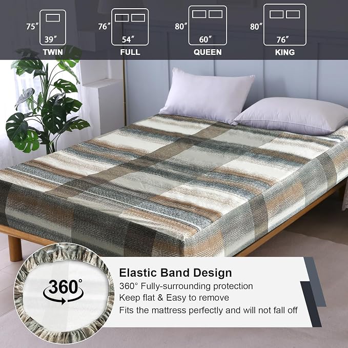 Waterproof Mattress Protector King, Fitted Sheet Style Breathable Mattress Cover - Image 5
