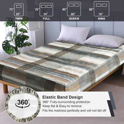 Waterproof Mattress Protector King, Fitted Sheet Style Breathable Mattress Cover - Image 5