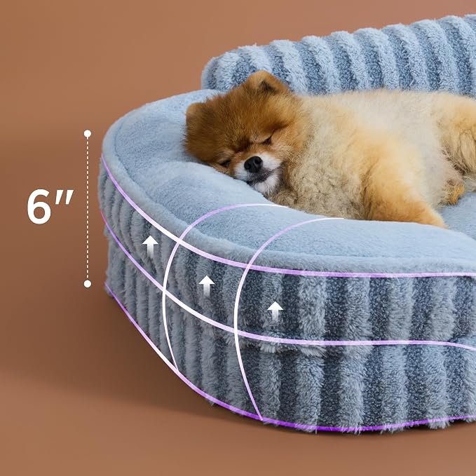 LE SURE Cute Dog Bed for Small Dogs, Orthopedic Waterproof Small Pet Beds - Image 2