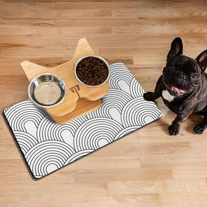 Dog Food Mats for Floors Absorbent, Pet Cat Food Mat - Image 7